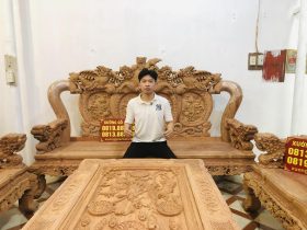 bàn ghế nghê đỉnh cột 14