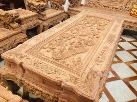 bàn trà minh quốc đục tứ linh