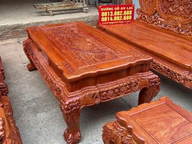 bàn trà nghê đỉnh thiết kế cầu kỳ sang trọng