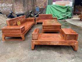 mẫu sofa gỗ hương đá