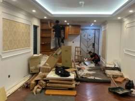 Bàn giao mẫu tủ bếp hiện đại gỗ gõ đỏ (Chị Chi, Phú Thọ) 8 tủ bếp hiện đại