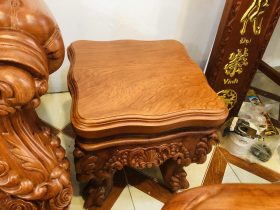 Siêu phẩm bàn ghế hoàng gia nguyên khối gỗ hương đá (Anh Phước, Bình Dương) 21 đôn ngồi hoàng gia gỗ hương đá