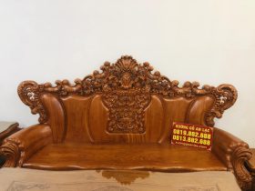 Siêu phẩm bàn ghế hoàng gia nguyên khối gỗ hương đá (Anh Phước, Bình Dương) 15 đoản dài hoàng gia tân cổ điển
