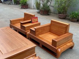 sofa gỗ tự nhiên 6 món