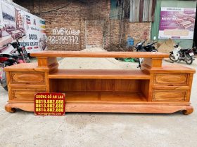 Combo bàn ghế hoàng gia 6 món và kệ tivi gỗ hương đá (Anh Kiên, Vũng Tàu) 29 mẫu kệ tivi gỗ hương đá