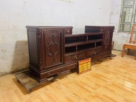 Mẫu kệ tivi AL 02 gỗ gõ đỏ (Chú Bình, Hà Nội) 15 mẫu kệ tivi gỗ tự nhiên