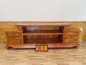 Bàn giao bộ bàn ghế hoàng gia 6 món chân 14 và kệ tivi gỗ hương đá (Anh Đoàn chị Vân - Hải Dương) 29 mẫu kệ tivi gỗ hương đá