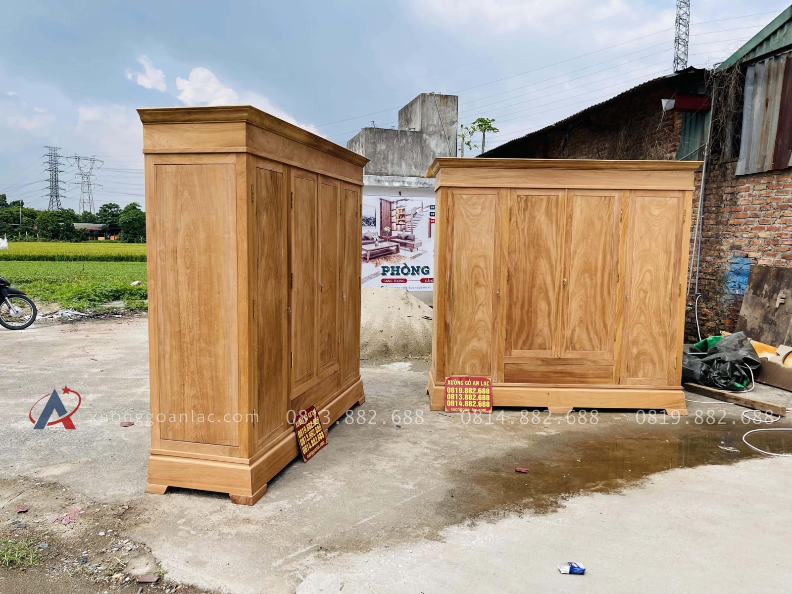 Mẫu tủ quần áo gỗ gõ đỏ hiện đại 38 mẫu tủ quần áo phong cách hiện đại