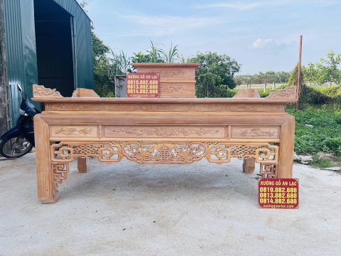 mẫu án gian thờ ngũ phúc cỡ đại gỗ gõ đỏ cao cấp