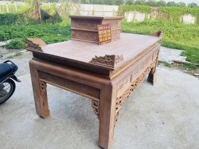 Án gian dơi ngũ phúc cỡ đại 2m57 gỗ gõ đỏ chú Hợp - Nam Định 14 mẫu án gian có đi kèm nhị cấp