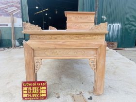 Án gian dơi ngũ phúc cỡ đại 2m57 gỗ gõ đỏ chú Hợp - Nam Định 15 mẫu án gian đục tỉa họa tiết tinh xảo