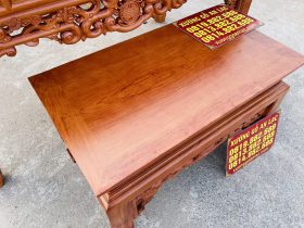 Mẫu án gian thờ ngũ phúc và bàn cơm 1m97 chú Hải - Bắc Ninh 25 bàn cơm gỗ hương đá