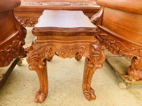 Bộ bàn ghế hoàng gia nguyên khối 6 món gỗ hương đá siêu vip (Anh Đông - Sóc Sơn ) 41 đôn kẹp louis gỗ hương