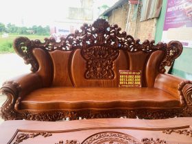Bộ bàn ghế hoàng gia nguyên khối 6 món gỗ hương đá siêu vip (Anh Đông - Sóc Sơn ) 28 đoản dài louis hoàng gia tân cổ điển