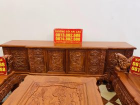 mẫu kệ tivi phẳng đục rồng phượng