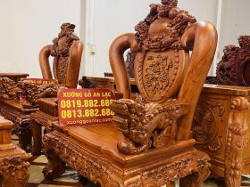 ghế minh quốc đục họa tiết tinh xảo