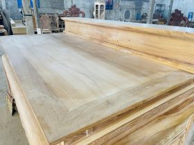 Bản mộc án gian thờ nhị cấp dơi ngũ phúc 2m17 giao Hà Tĩnh 18 mặt sập khung tranh ván liền