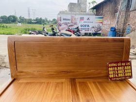 Giường trơn gỗ gõ dát phản 180x200cm 11 Đầu giường gỗ gõ đỏ