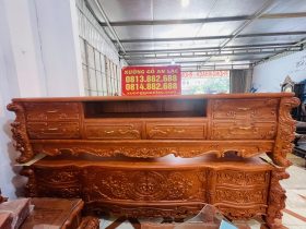 kệ tivi hoàng gia 6 ngăn kéo gỗ hương đá