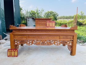 mẫu án gian nhị caao dơi ngũ phúc gỗ gõ đỏ lên màu hoàn thiện