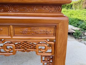 Án gian nhị cấp dơi ngũ phúc 2m57 gỗ gõ đỏ chân 14 giao Quảng Trị 22 chân cột vuông 14p
