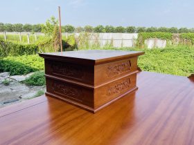 Án gian nhị cấp dơi ngũ phúc 2m57 gỗ gõ đỏ chân 14 giao Quảng Trị 24 nhị cấp gỗ gõ đỏ