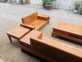 ghế đôi gỗ gõ đỏ