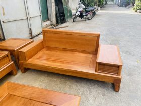 mẫu ghế đôi gỗ gõ