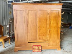 Mẫu tủ quần áo gỗ gõ đỏ hiện đại 23 mẫu tủ quần áo gỗ gõ sang trọng