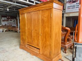 Mẫu tủ quần áo gỗ gõ đỏ hiện đại 14 tủ quần áo gỗ gõ đỏ