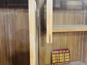 Bản mộc tủ quần áo gỗ gõ đỏ cao cấp 28 cánh tủ khung tranh khuôn 4 ván 2