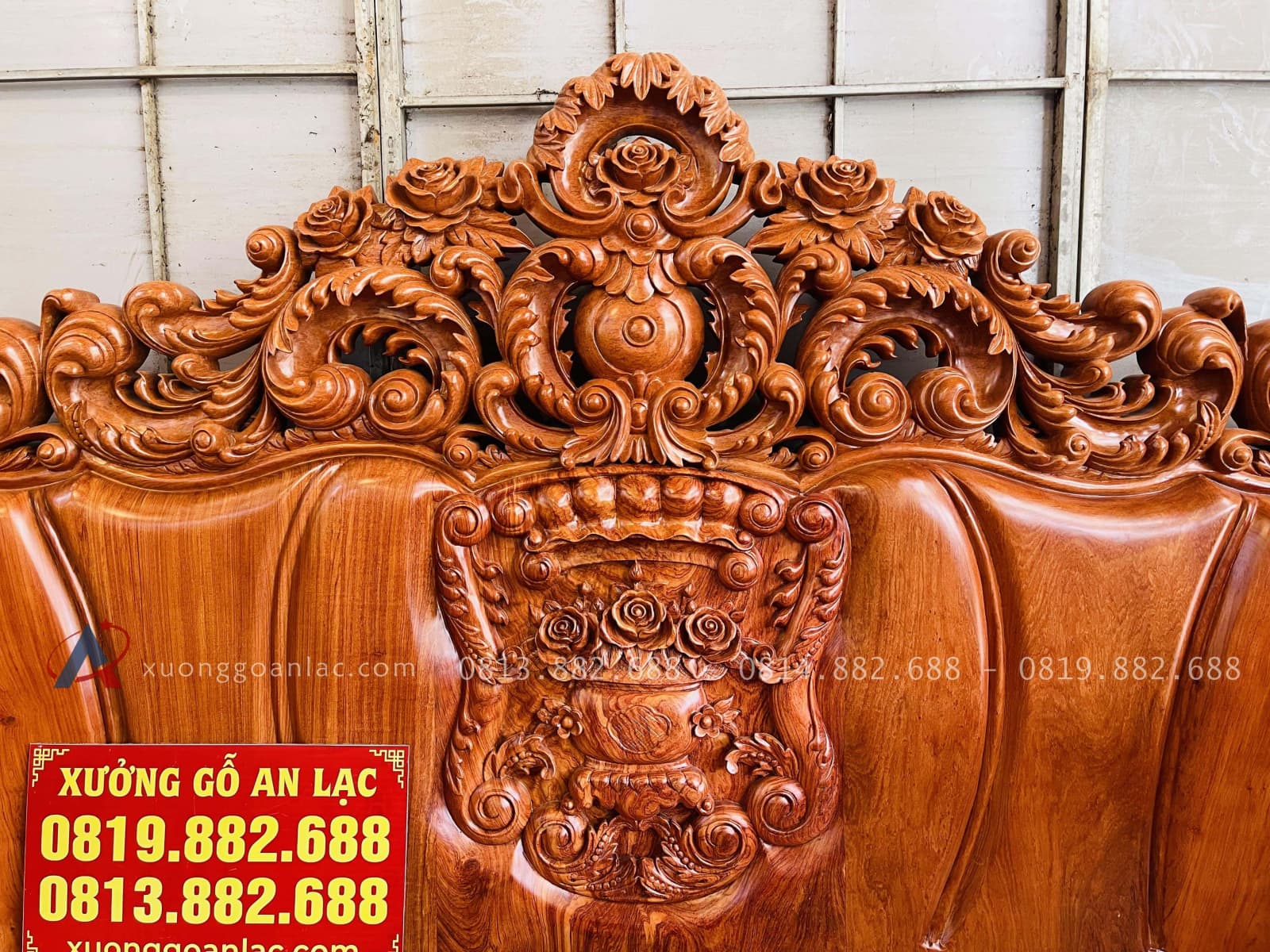 Mẫu bàn ghế hoàng gia nguyên khối 10 món gỗ hương đá (Chú Sang,Lộc Ninh) 47 chương đoản nguyên khối dày 10p