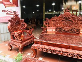 ghế đơn rồng đỉnh như ngai vàng