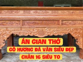 bộ án gian thờ gỗ hương đá hàng vip