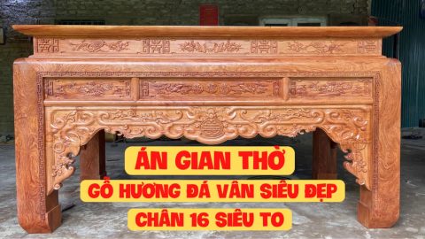bộ án gian thờ gỗ hương đá hàng vip