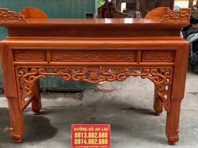 Án gian thờ như ý gỗ 1m75 hương đá chân 12 (Anh Bính - Lai Châu) 15 mẫu án gian như ý hàng cao cấp
