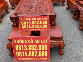 2 mẫu đôn ngồi gỗ hương đá