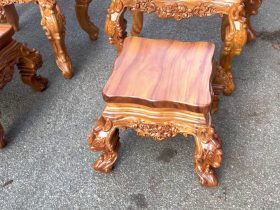 đôn kẹp louis gỗ gõ đỏ