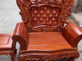 ghế đơn louis gỗ hương đá