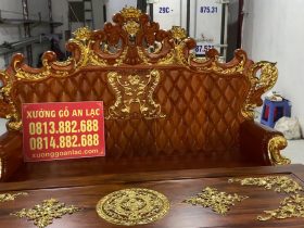 bộ bàn ghế gỗ gõ đỏ dát vàng