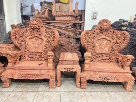 bộ đôi ghế đơn cửu long bát mã