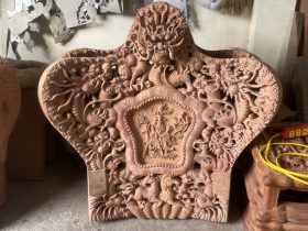 vách ghế đơn đục full họa tiết