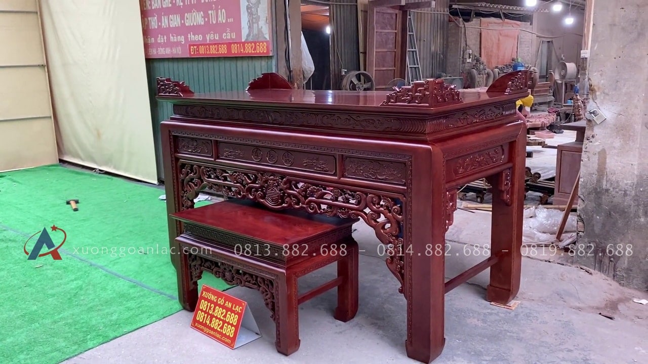Bộ án gian thờ mẫu như ý 2m17 giao Quảng Ninh 18 Mẫu án gian hàng cao cấp