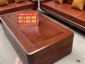 mẫu bàn trà chữ nhật đóng hộp