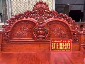 Giường hoa hồng 1m8 x 2m gỗ Hương Đá 10 mẫu giường gỗ hương kích thước lớn