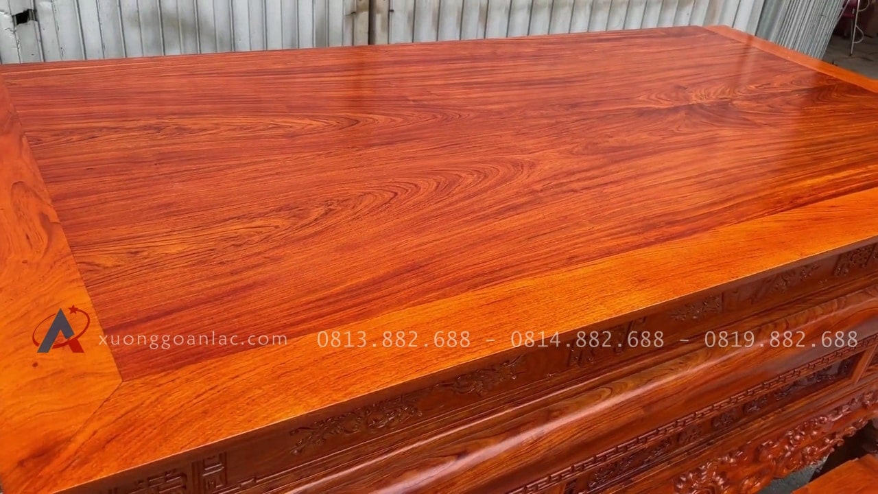 Combo án gián thờ gỗ hương đá chân 16 (Nghệ An) 16 ván mặt khung tranh liền tấm