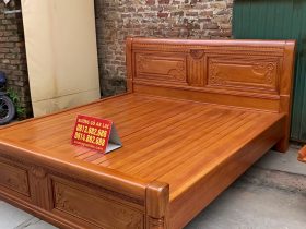 Combo án gian thờ gỗ gụ Lào + giường ngủ mẫu chữ X gỗ gõ đỏ 22 Mẫu giường chữ X gỗ gõ đỏ
