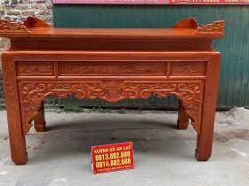 Combo án gian thờ và kệ tivi gỗ gõ đỏ cao cấp (Củ Chi - HCM) 18 mẫu án gian thờ như ý chân 12