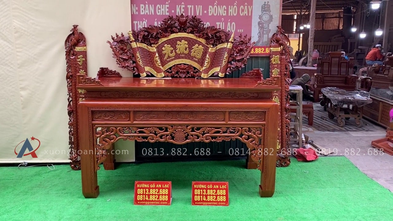 Combo bộ cuốn thư câu đối và án gian thờ Tân Thi, Hưng Yên. 20 combo cuốn thư câu đối và án gian thờ hàng vip