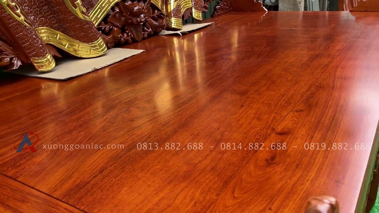 Combo bộ cuốn thư câu đối và án gian thờ Tân Thi, Hưng Yên. 3 mặt án gian khuôn tranh liền 1 lá